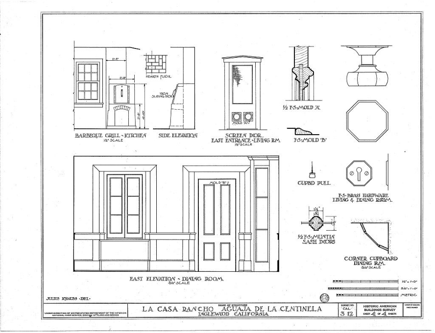 Details 1934 - Historical American Building Survey / Library of Congress